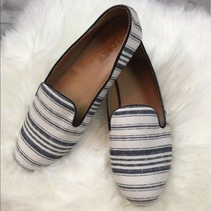 J. Crew Factory Addie Multi-Stripe Canvas Loafers J. Crew Factory Addie Multi-Stripe Canvas Loafers