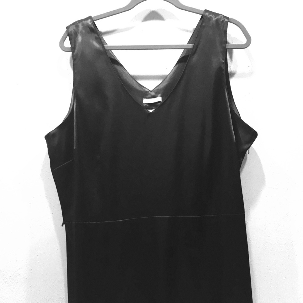 Black Stretch Empire Waist Dress