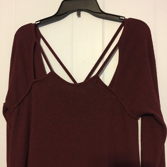 Alya Burgundy Sweater Dress - Picture 4 of 4