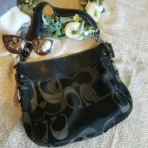 Coach black handbag FAIR condition