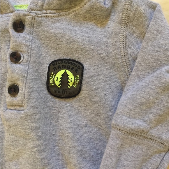 Carter's Gray Hooded Sweatshirt - Picture 2 of 4