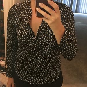 Long sleeve pattern blouse