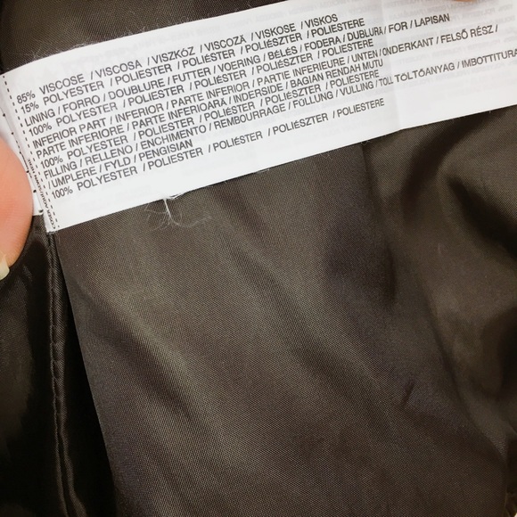 MANGO  Faux Leather Biker Jacket - Dark Brown - Picture 7 of 8