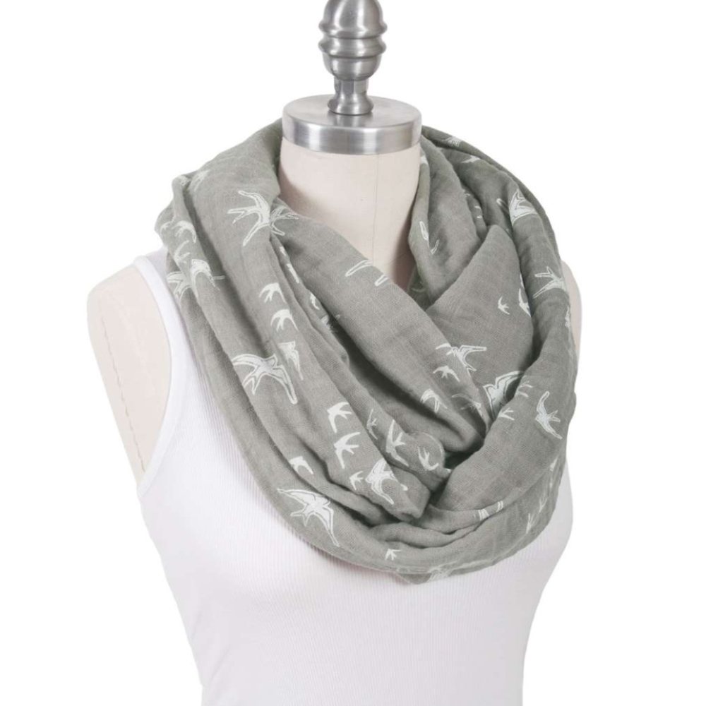 NWOT Muslin Infinity Nursing Scarf