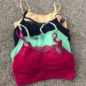 4 pack Lace front bralette