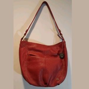 The Sak Red Leather Handbag Shoulder Bag