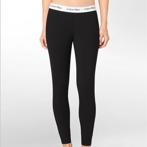 NWT! Calvin Klein Black Cotton Pajama Leggings