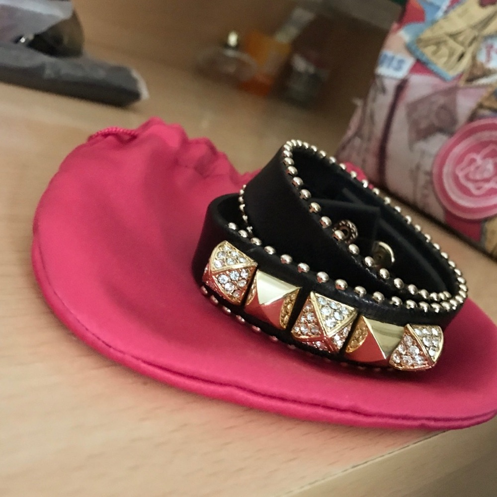 Wrap Around Juicy Couture Leather Studded Bracelet
