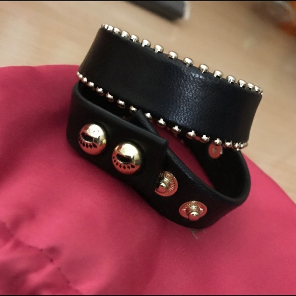 Wrap Around Juicy Couture Leather Studded Bracelet - Picture 2 of 5