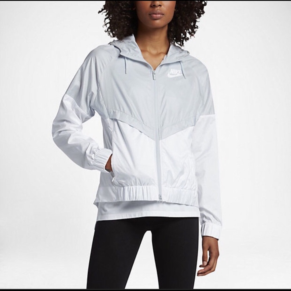 NEW white NIKE winbreaker