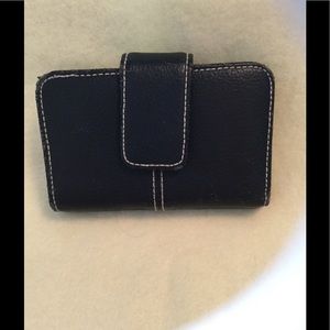 BLACK FOLD OVER WALLET BLACK FOLD OVER WALLET