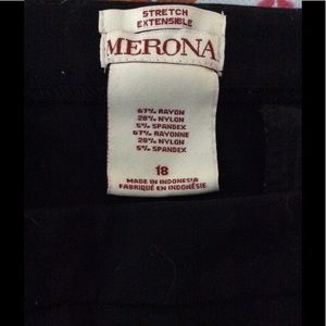 Merona Stretch Black Work Pants