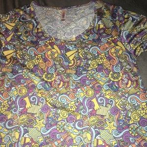 LuLaRoe Find and Seek Perfect T Size M LuLaRoe Find and Seek Perfect T Size M