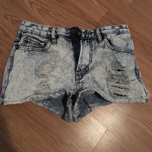 High waisted shorts