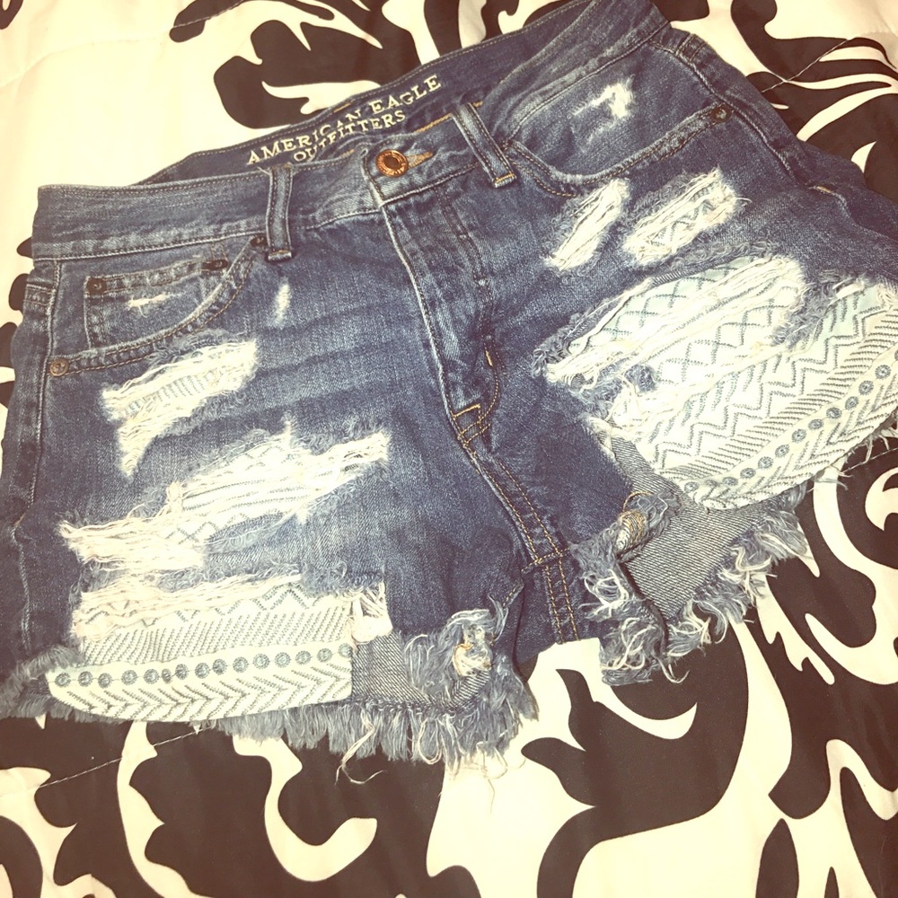 American eagle jean shorts