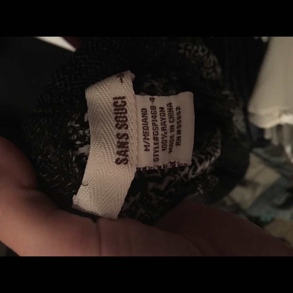 Black Patterned pants - Picture 5 of 5