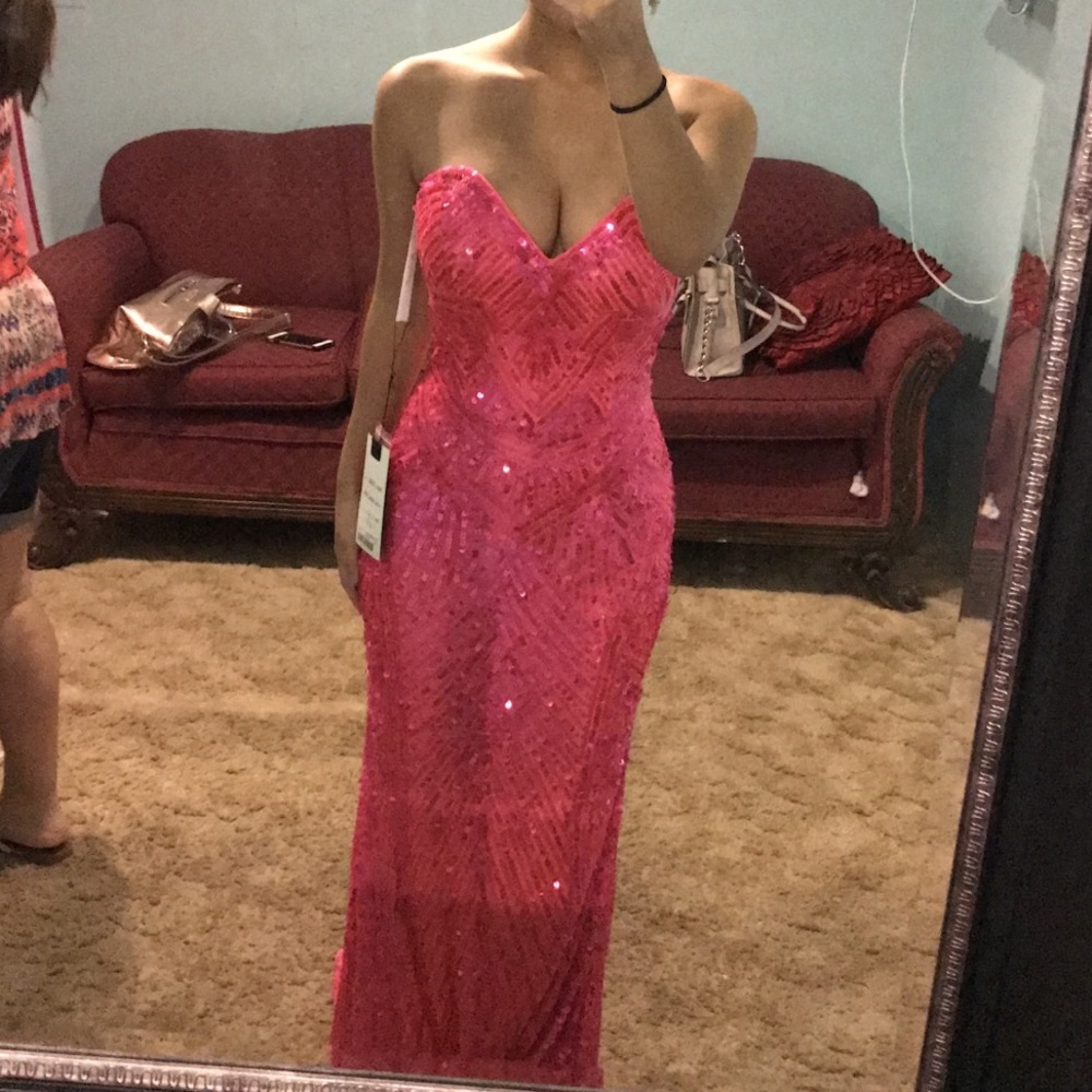 Hot pink prom/homecoming dress