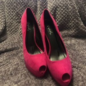 Pink heels