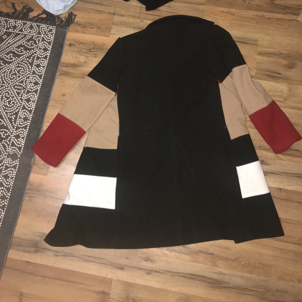 Super cute striped trench coat!! - Picture 2 of 2