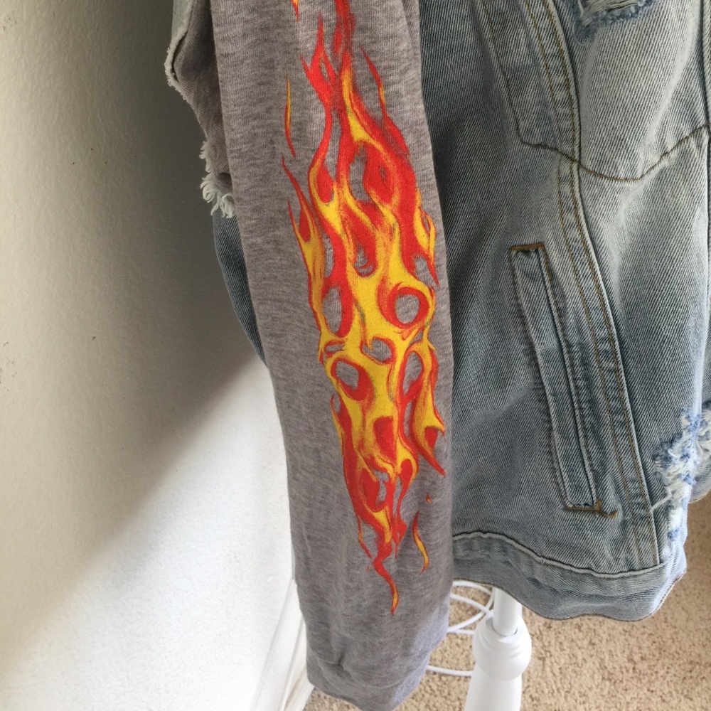 LF flame denim jackets - Picture 3 of 4