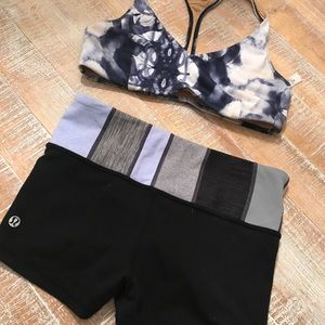 Lululemon bra and shorts bundle size 6 and 4