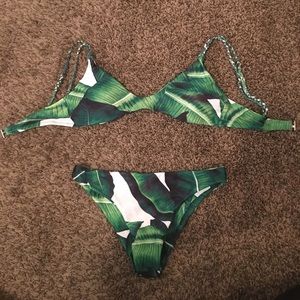 ZAFUL Palm Tree Two Piece Bikini