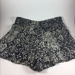 Tribal print flowy shorts - festival shorts