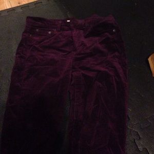JCREW VELVET SKINNY PANTS JCREW VELVET SKINNY PANTS