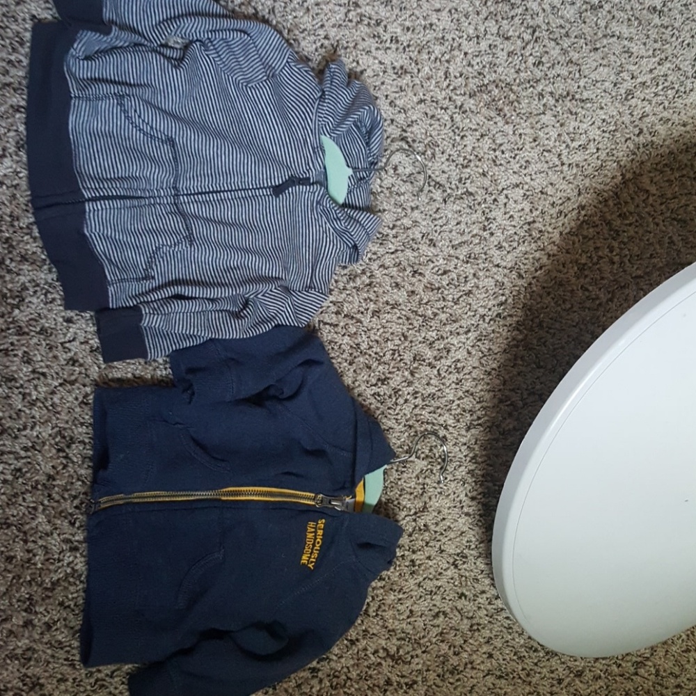 Two baby boy hoodies