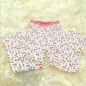 Woman's Pajama pants Retro Vintage style Cherries Woman's Pajama pants Retro Vintage style Cherries