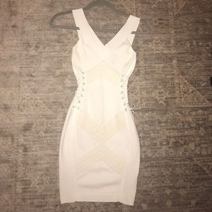 Marciano white bandage dress