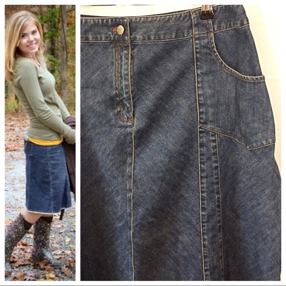 j jill denim skirt