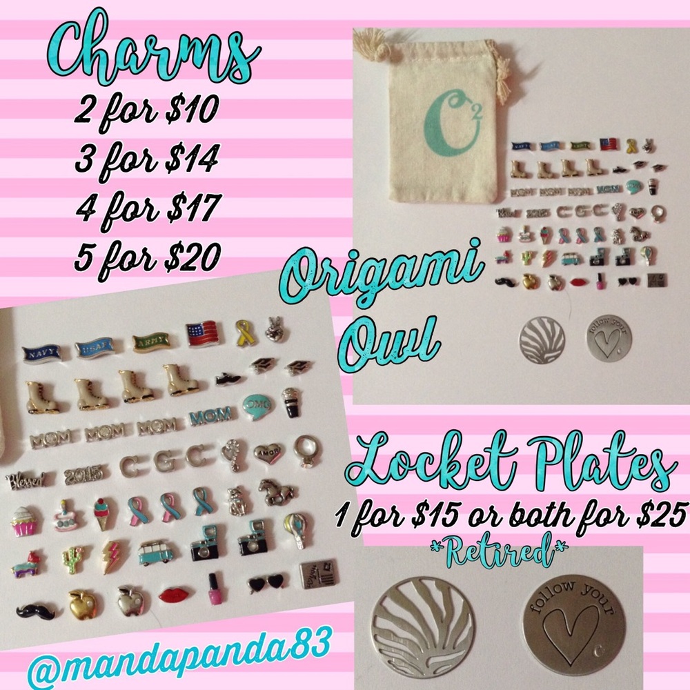 Origami Owl Charms & Locket Plates
