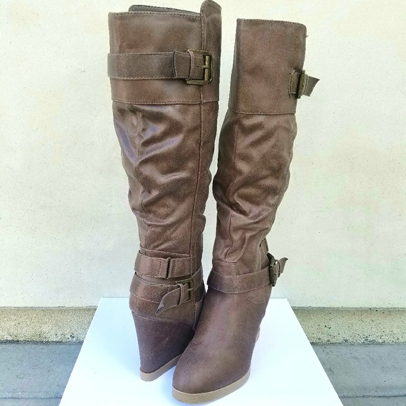 Head Over Heels by Dune Wedge Boots - Picture 2 of 6