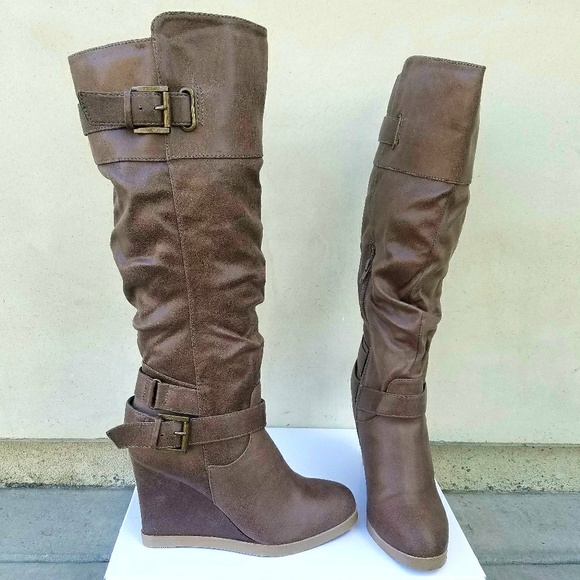 Head Over Heels by Dune Wedge Boots - Picture 3 of 6