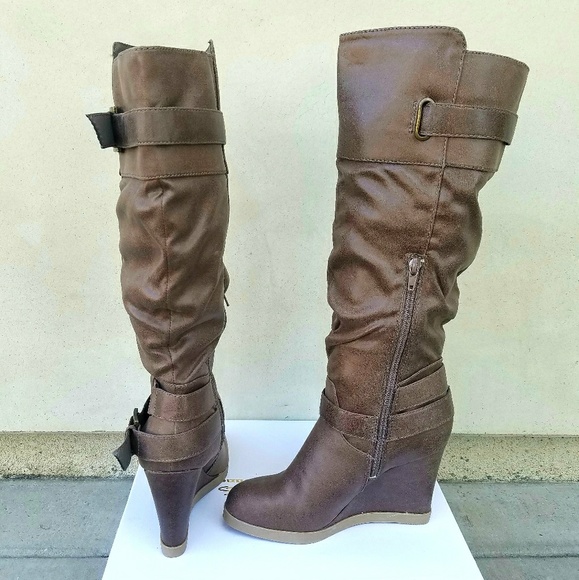 Head Over Heels by Dune Wedge Boots - Picture 4 of 6