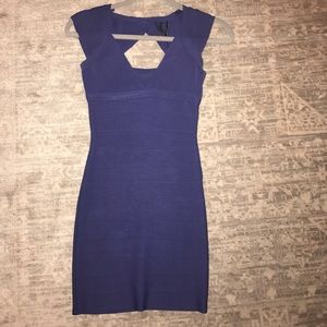 Marciano bandage dress in Navy
