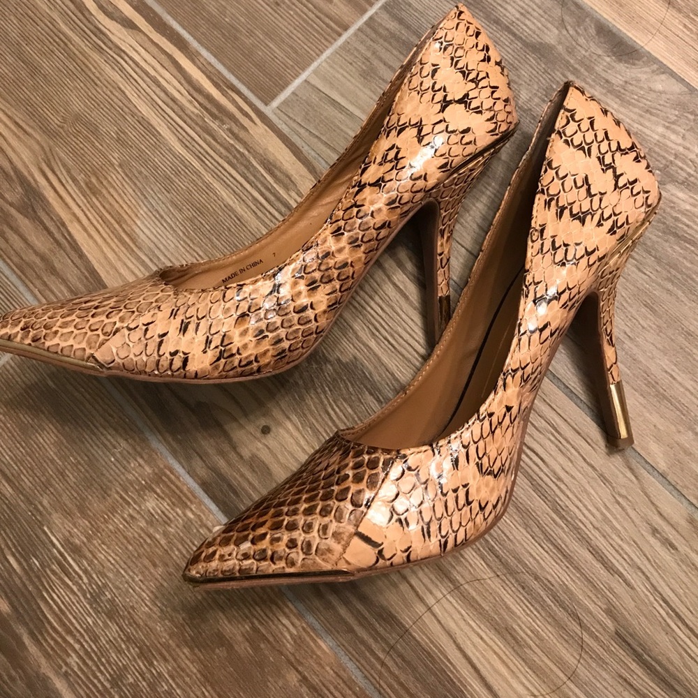 Dolce Vita Faux Python Heels