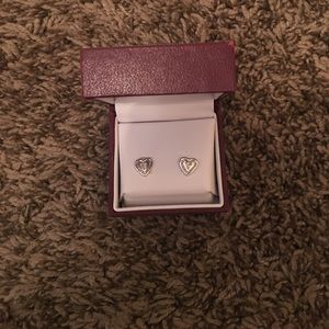 Helzberg Diamonds Heart Stud Earrings