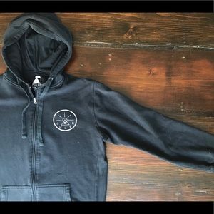 Poler Zip up Hoodie - Black - Men's Large