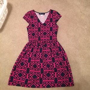 A-line full skirt dress