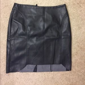 H&M leather imitation mini skirt H&M leather imitation mini skirt