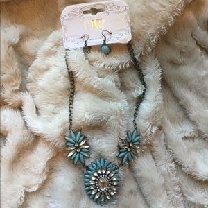 turquoise statement necklace