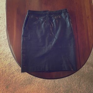 Genuine Leather Club Monaco pencil skirt