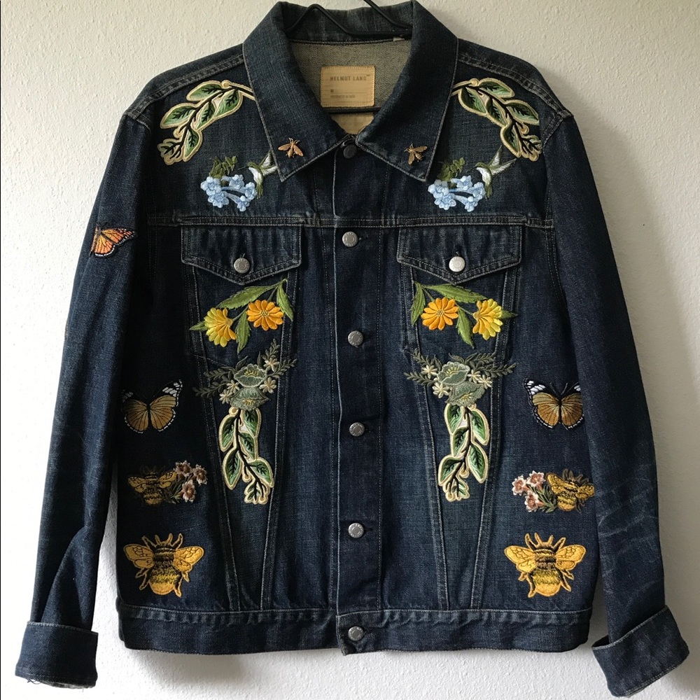 Vintage Classic Denim Jacket + Custom Embroidery