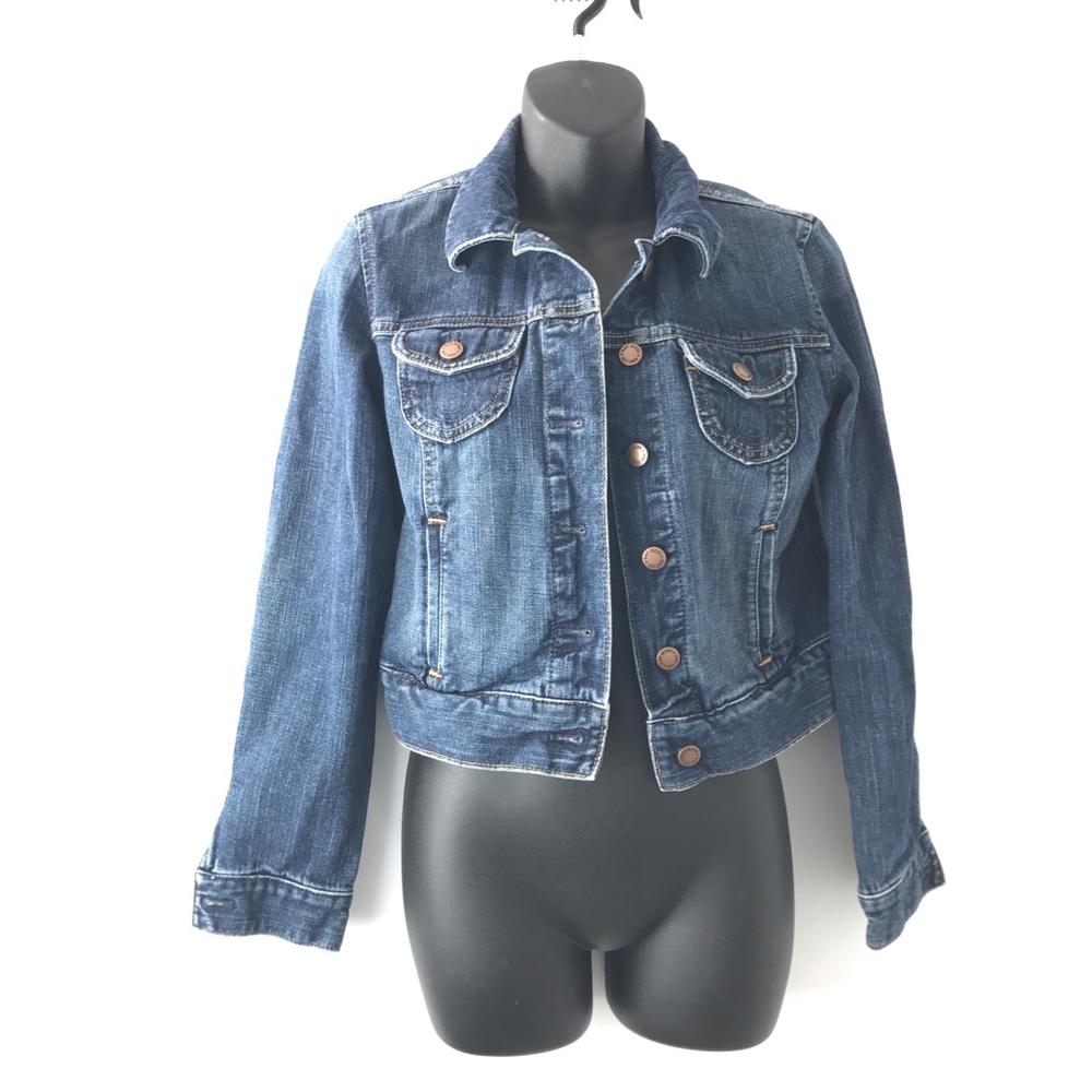 GAP 1969 Women's Dark Blue Jeans Trucker Jacket