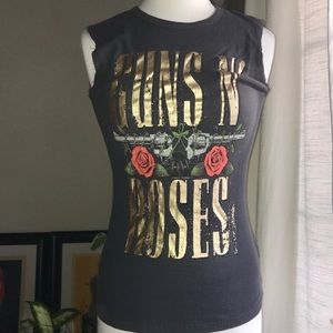 Gray Guns n Roses Thermal Muscle Tank Top