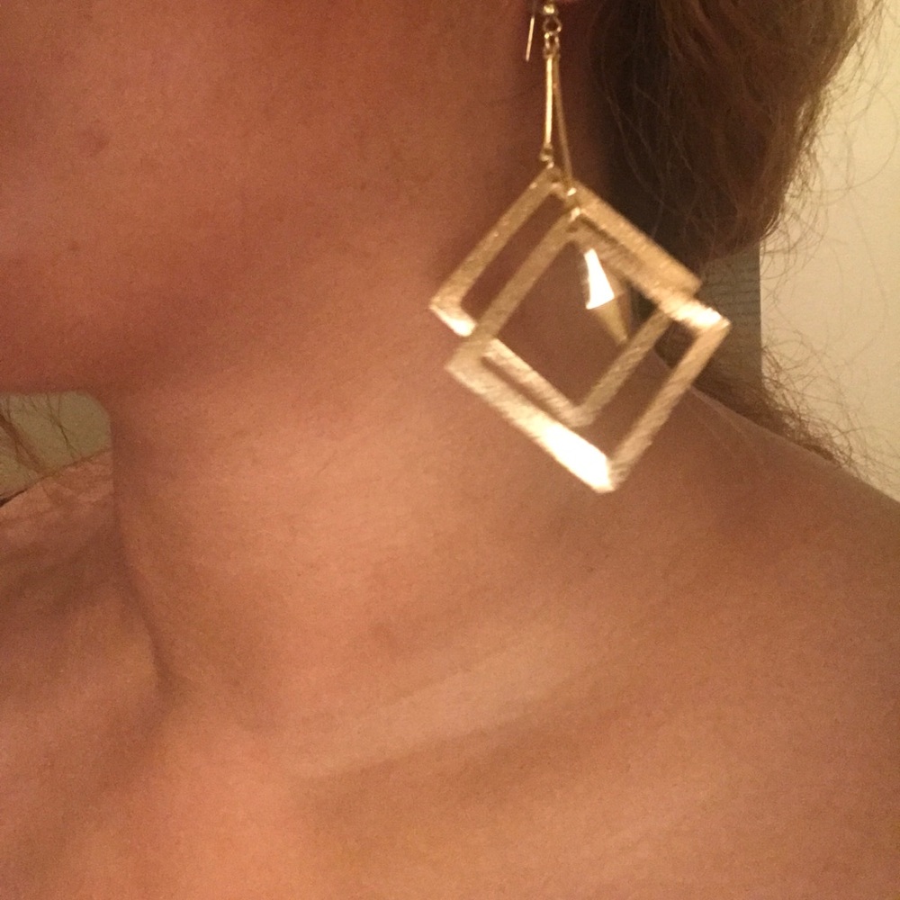 🔥priced to bundle🔥 double square dangle earrings