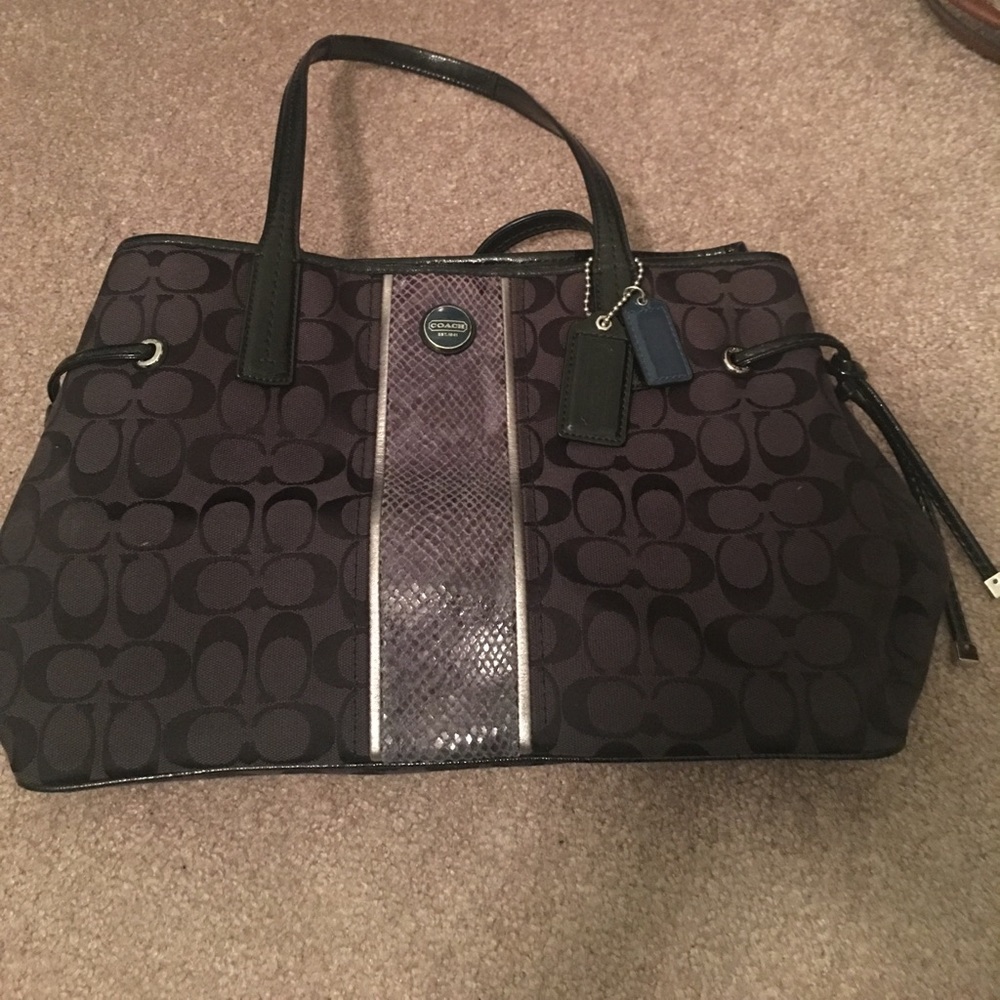 Medium Black Coach Purse