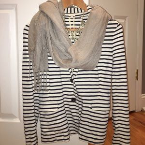 J Crew Navy striped blazer J Crew Navy striped blazer